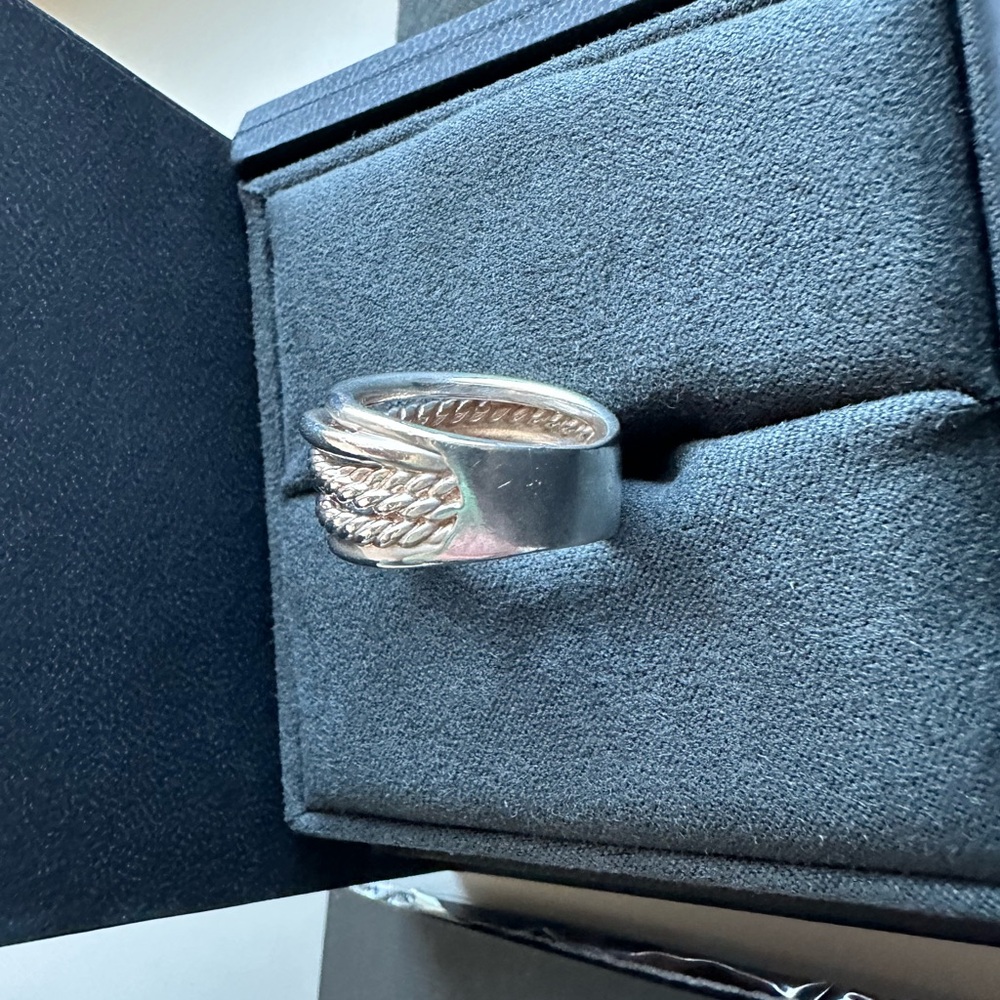 David Yurman Crossover Ring Sz 8 - Picture 9 of 13